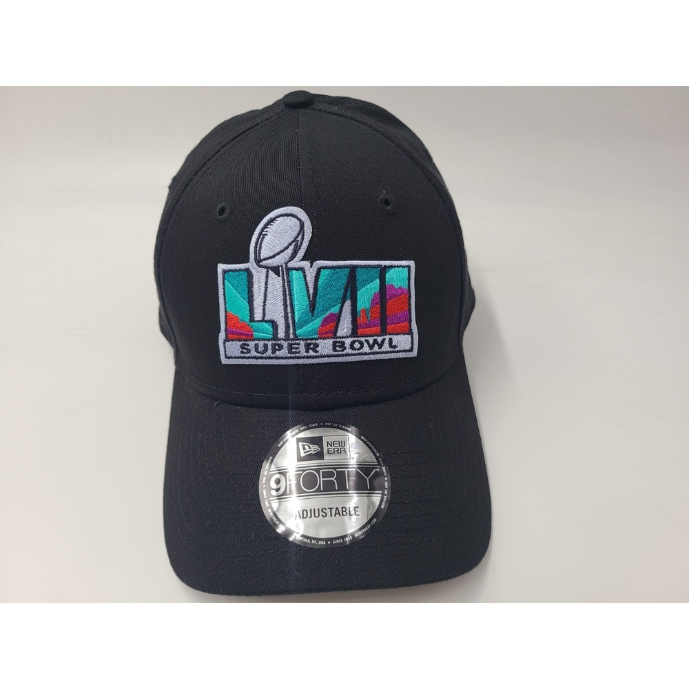 Super Bowl LVII New Era‎ 9Forty Adjustable Hat Cap Kansas City Chiefs NFL Black